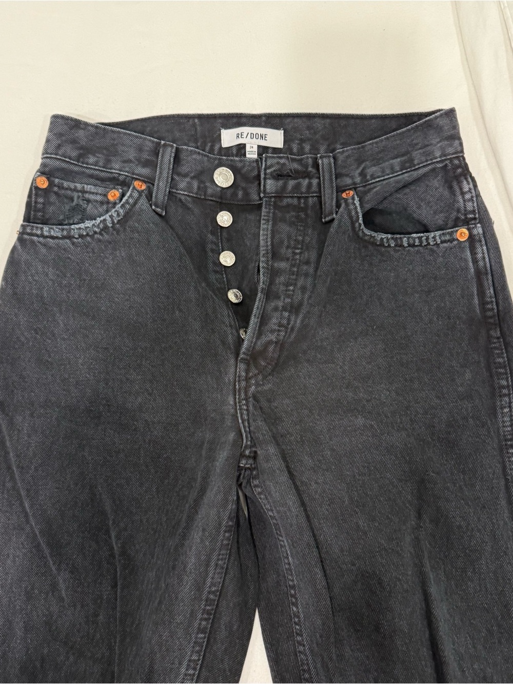 Re/Done 90s high rise distressed jeans